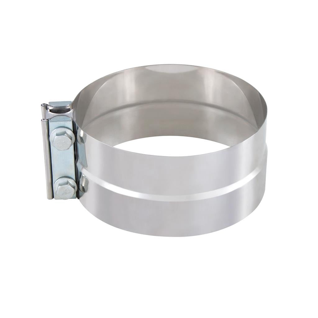 5" I.D./O.D. Stainless Steel Formed Exhaust Clamp for Freightliner KW Peterbilt