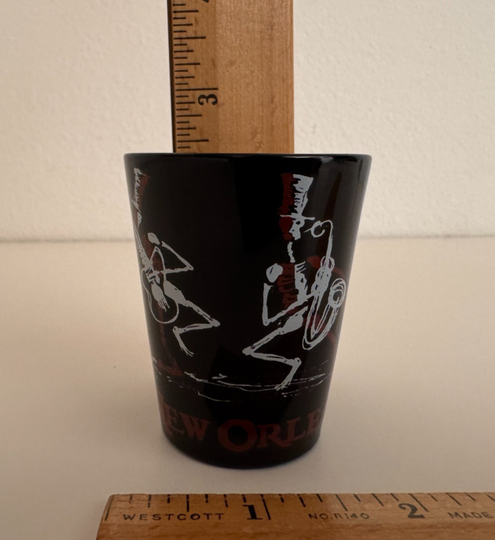New Orleans Voodoo Painted Shot Glass