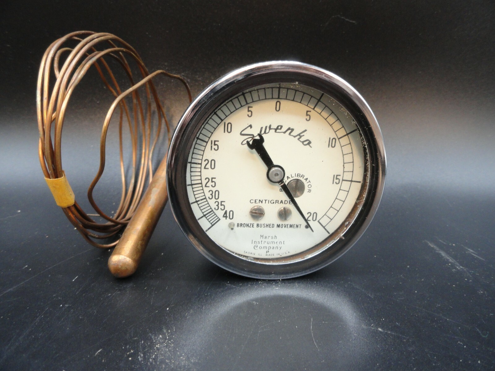 COMMERCIAL GRADE FREEZER CENTIGRADE TEMPERATURE GAGE
