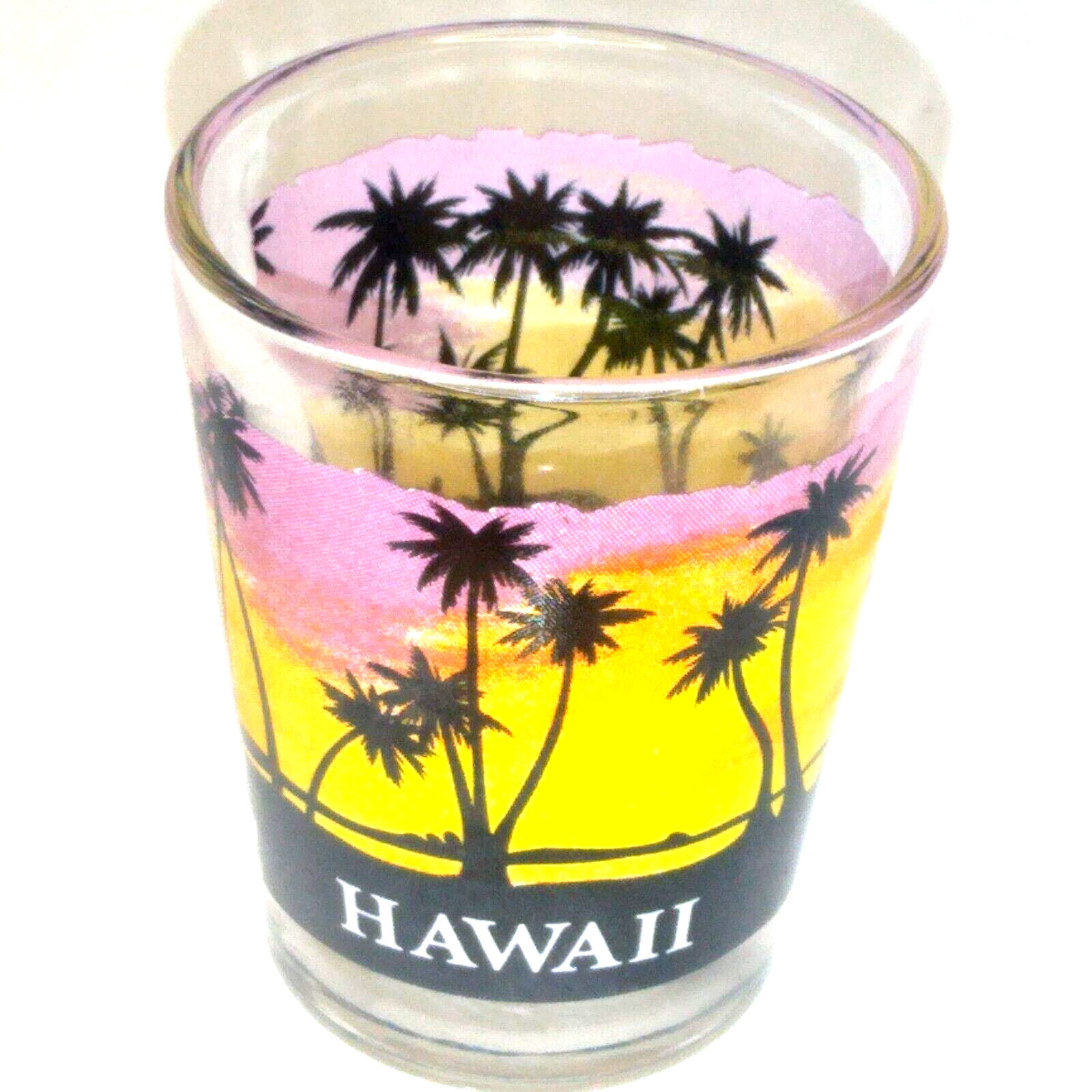 Shot Glass Hawaii Souvenir Hawaiian Sunset Palm Trees