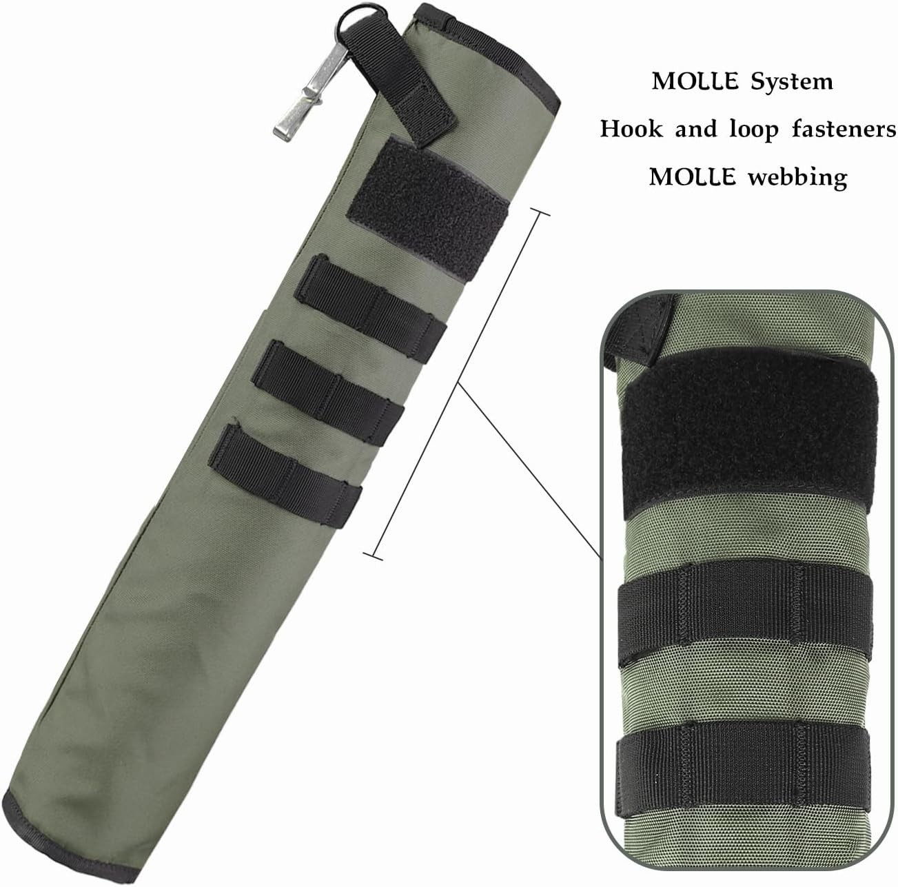 Versatile Molle System Archery Quiver - Holds 12-18 Arrows for Target Shooting