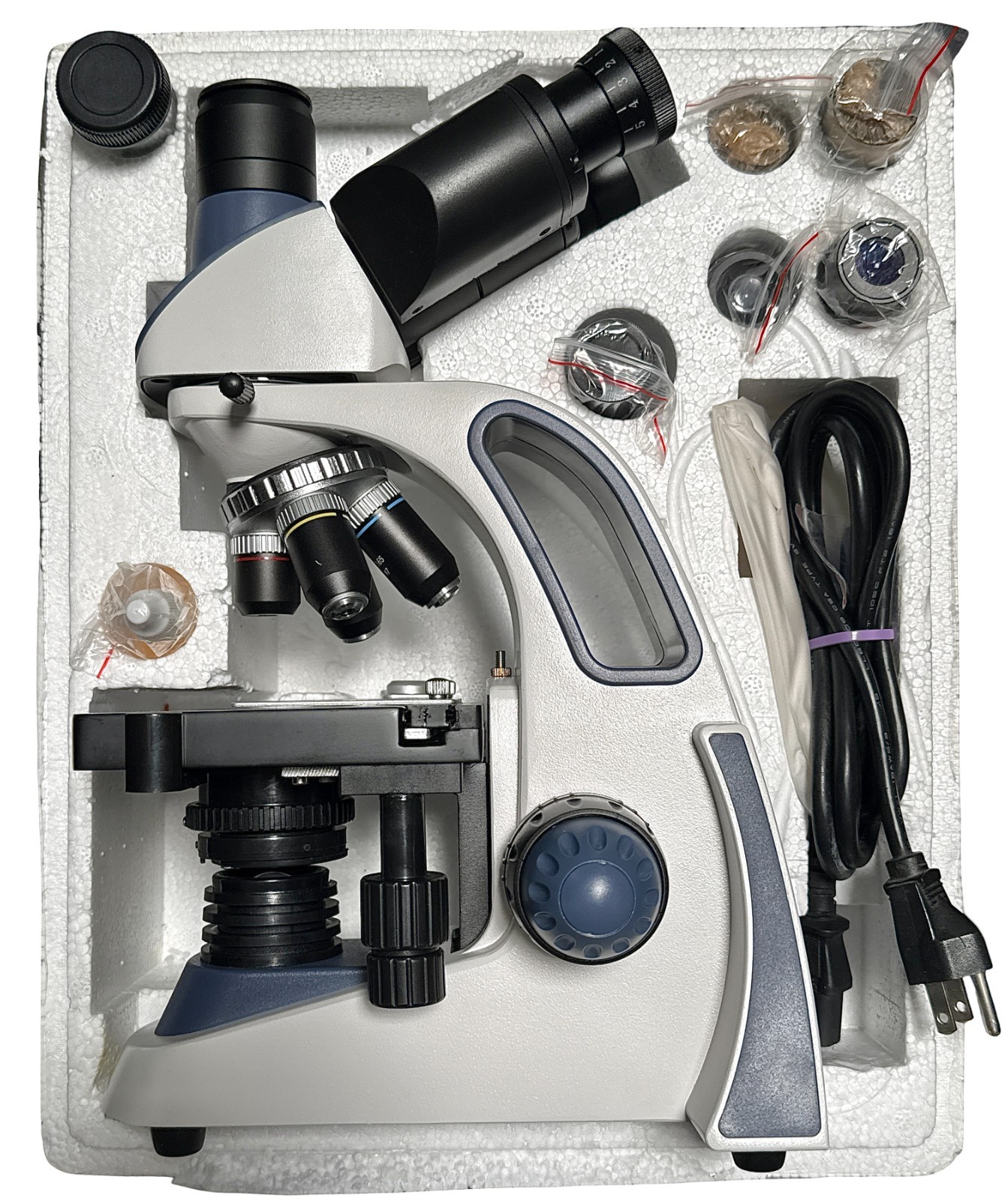SWIFT SW380T Trinocular Compound Microscope Open Box AC85-240V 50-60hz Excellent
