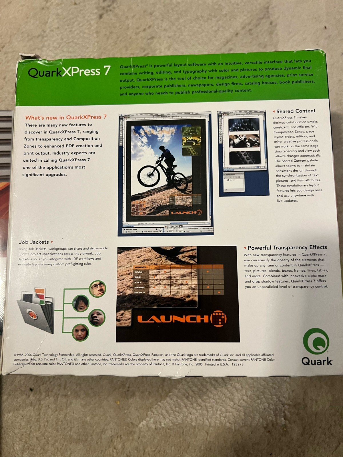 QuarkXPress 7 for Windows and Mac