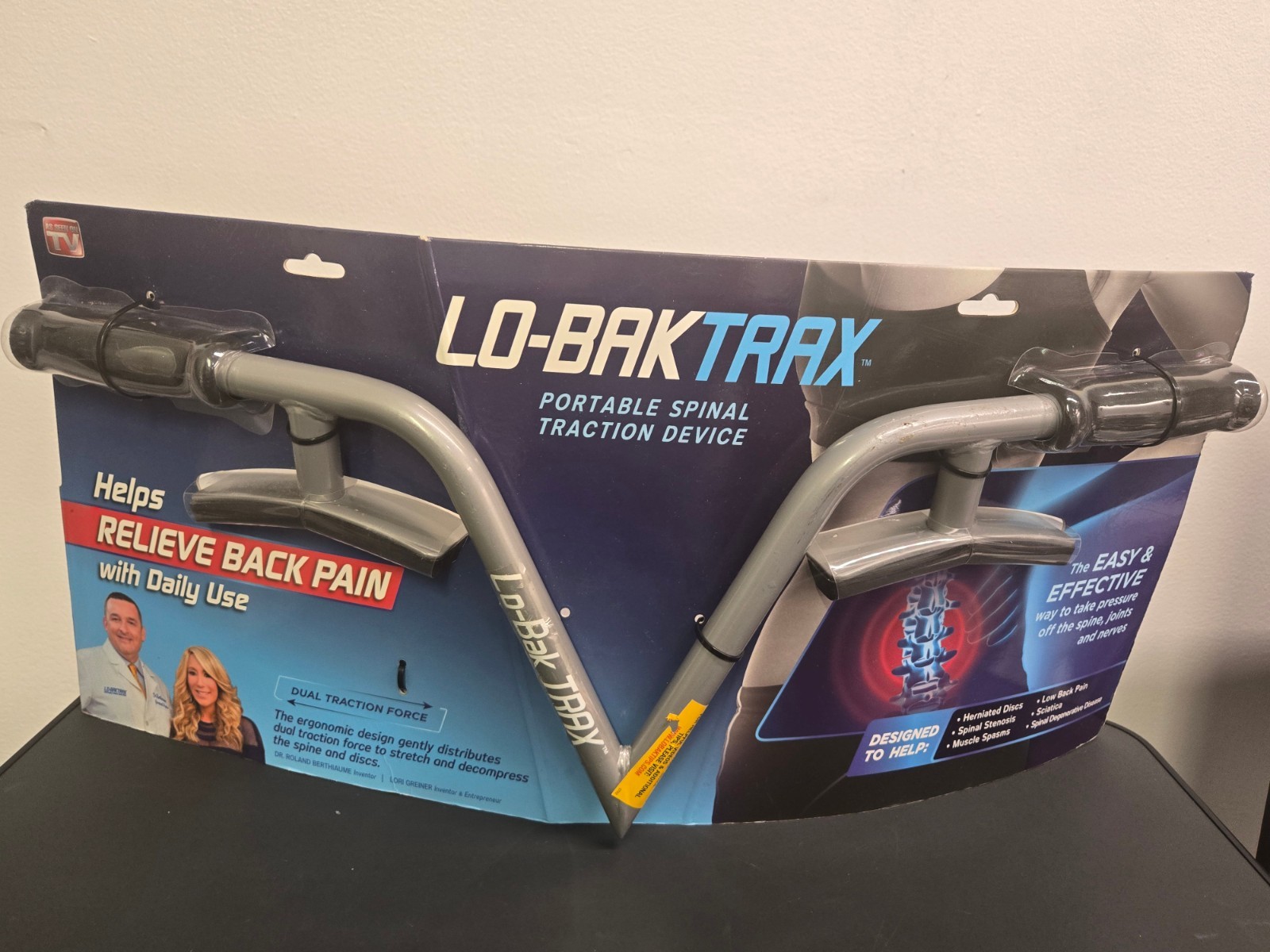 Lo-Bak TRAX Portable Spinal Traction Device FDA Cleared Sciatica HernDisk Relief