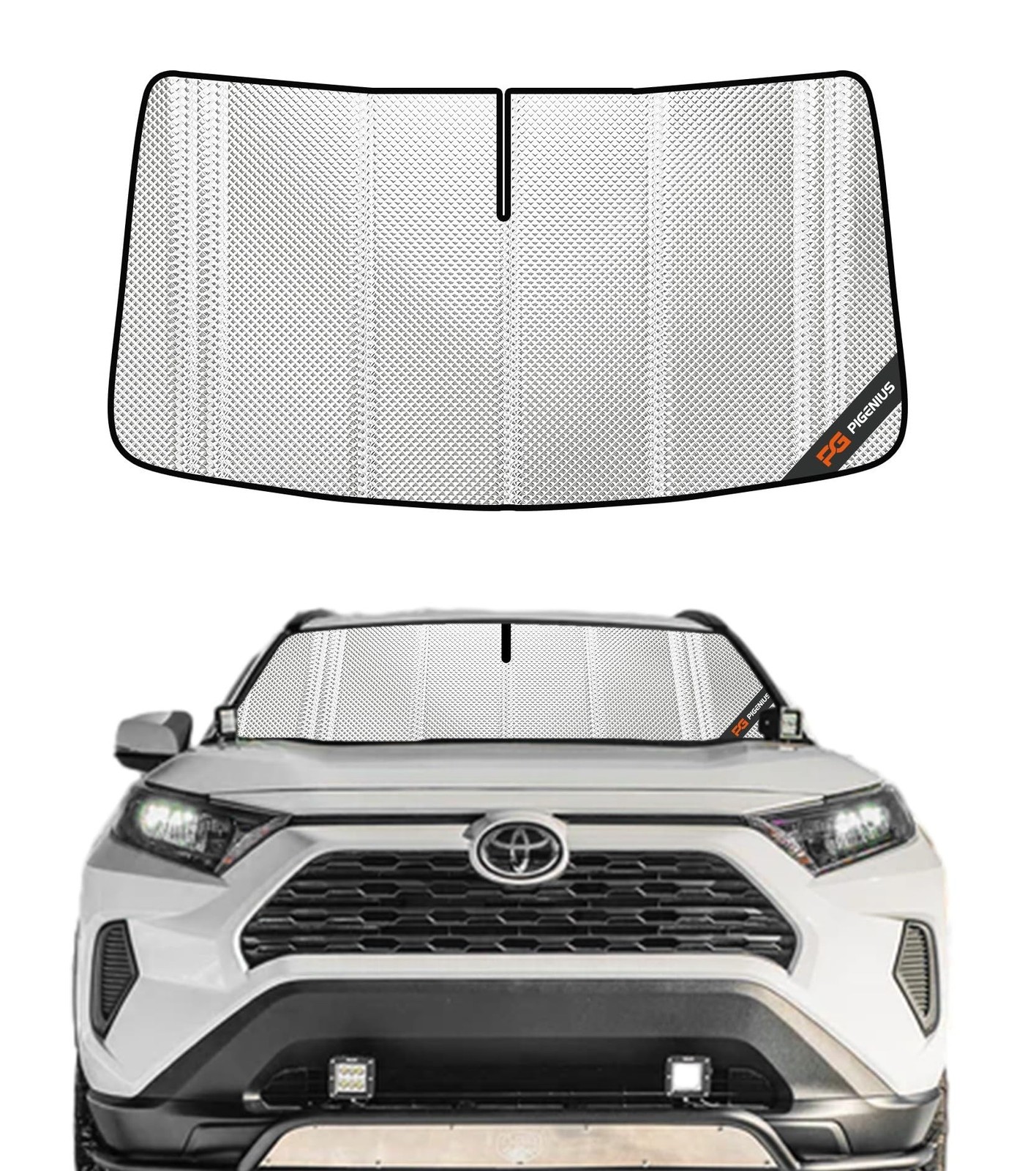 Windshield Sun Shade for Toyota RAV4 2019-2025; RAV4 Prime 2021-2024. Full Co...