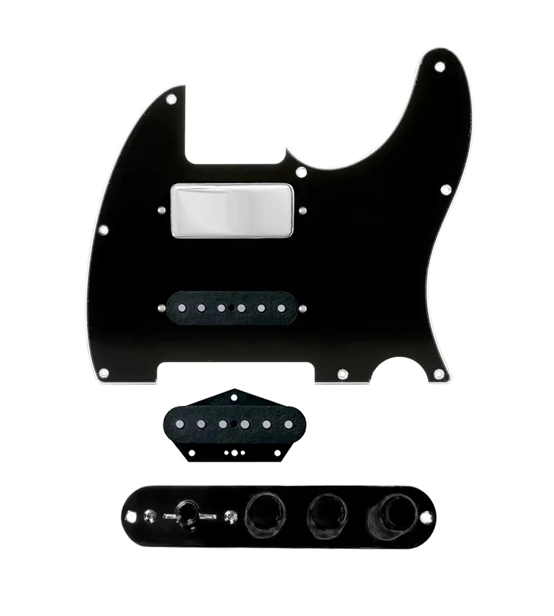 920D Custom Mason Style Nashville Telecaster 3 way Loaded Pickguard Black/Black