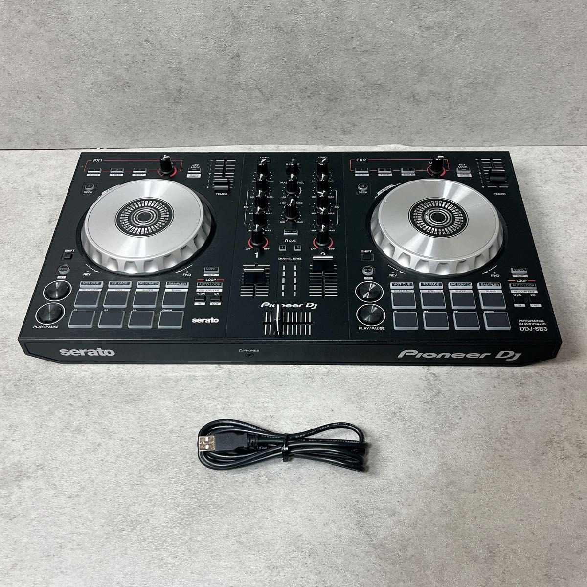 Pioneer DDJ-SB3-N Black DJ Controller Serato USB Tested