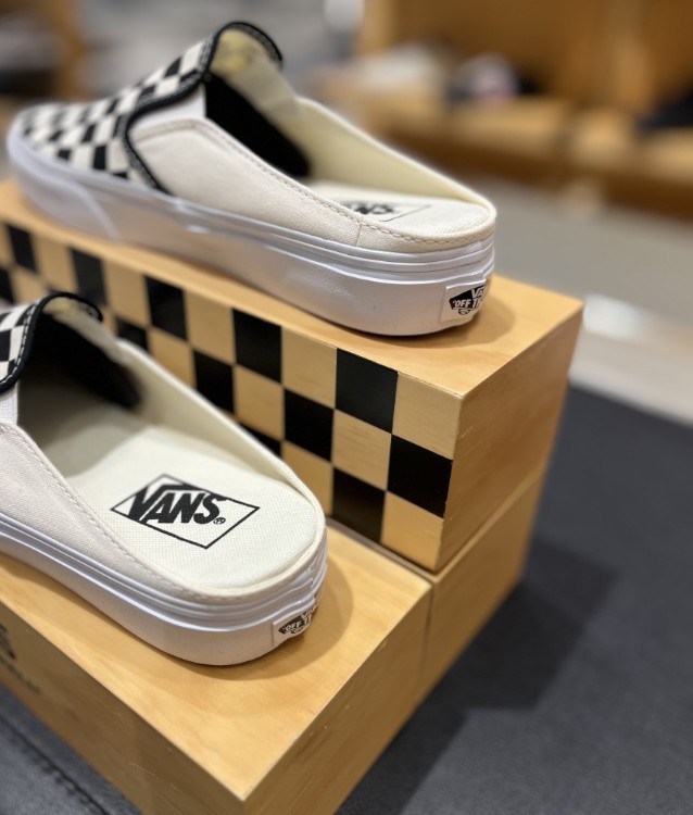 Vans Classic Slip-On Mule Checkerboard Black White Unisex Shoes VN0004KTEO1