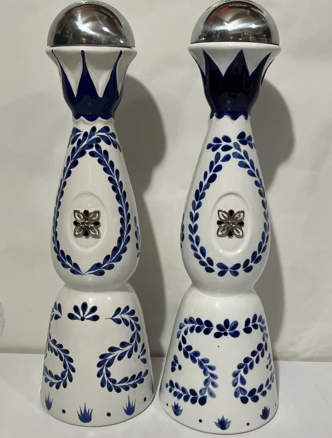 2 Clase Azul Reposado Tequila Bottles 750 ml Empty Large 15" - Very Nice!