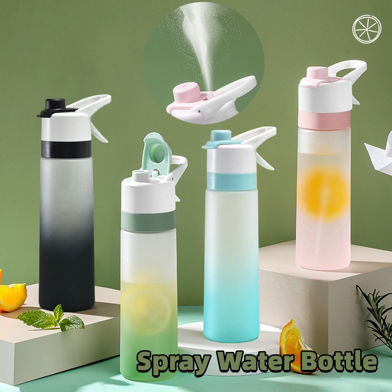 Spray Water Bottle For Girls Outdoor Sport Fitness Water Cup Large Capacity Spra