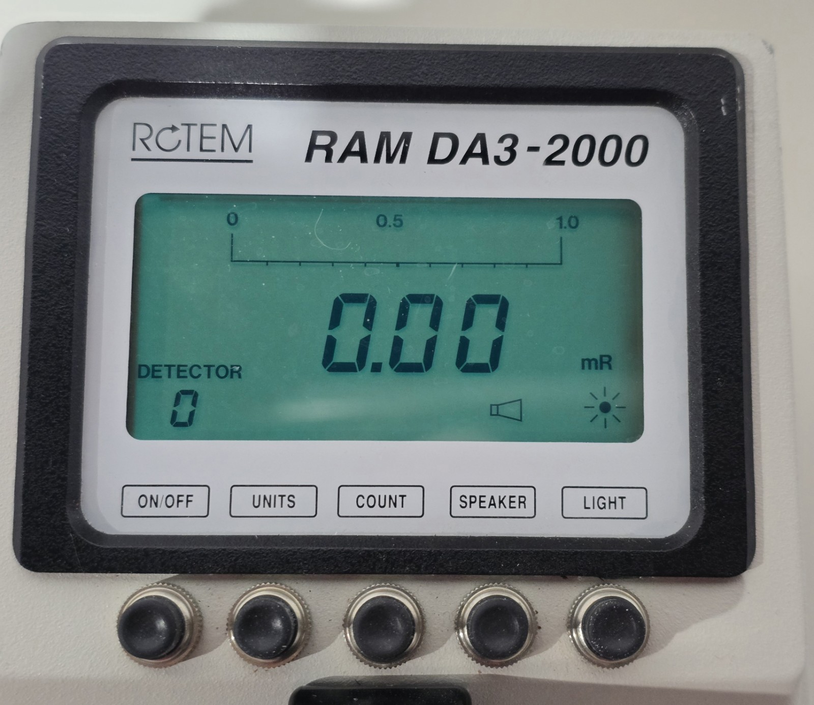 Rotem RAM DA 2000 Radiation Survey Meter DA3-2000 Model 2-033-20