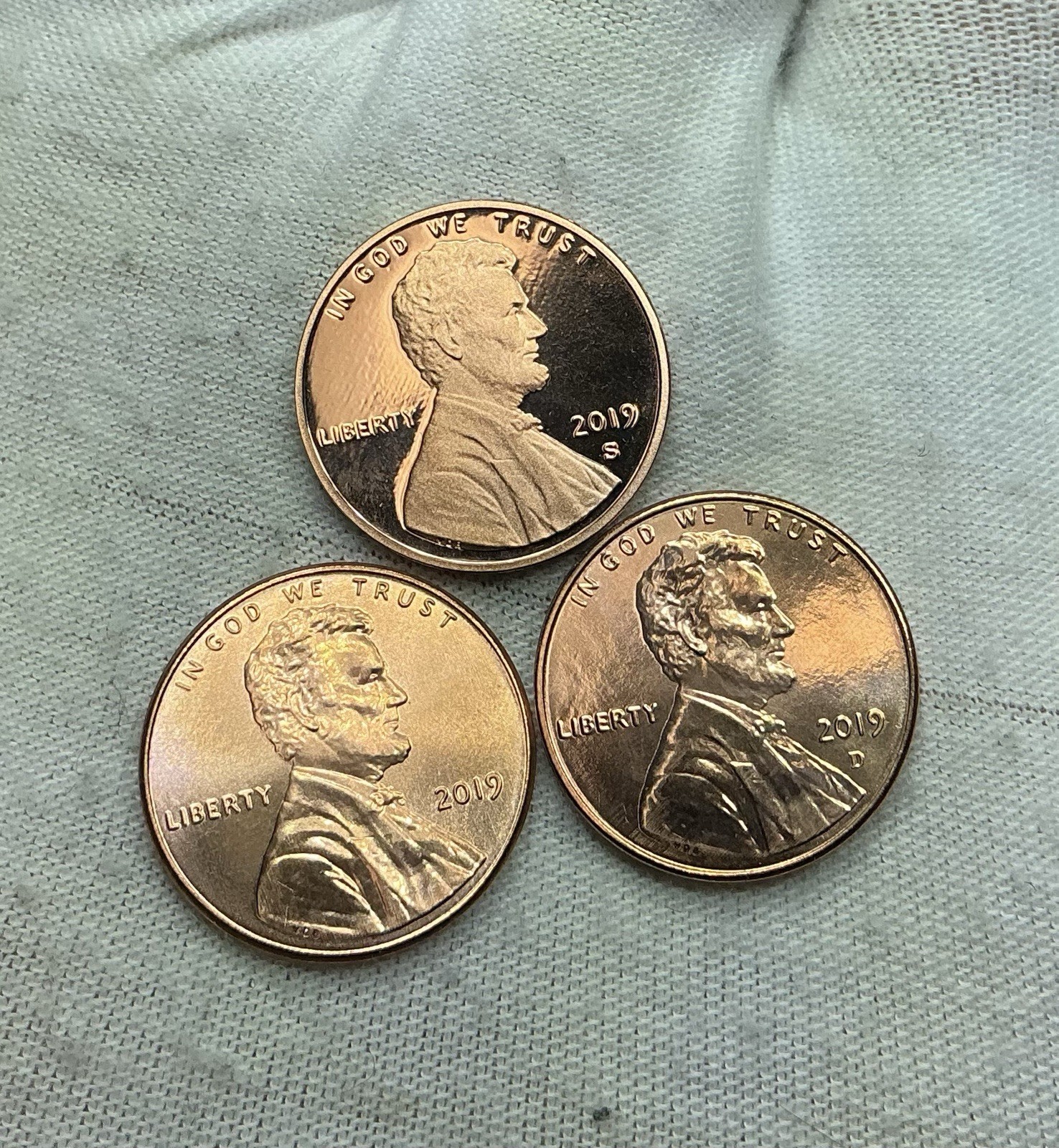 2019 P&D&S Lincoln Shield Cent Gem Proof and Uncirculated Penny Set K302