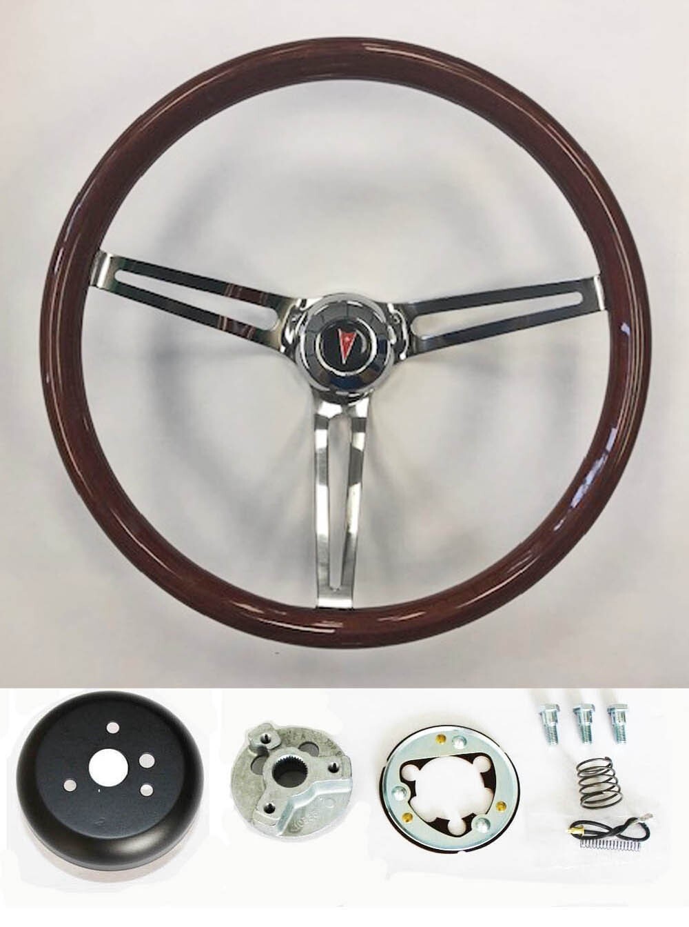69-93 Pontiac Grand Prix GTO Firebird Mahogany Wood Steering Wheel High Gloss 15