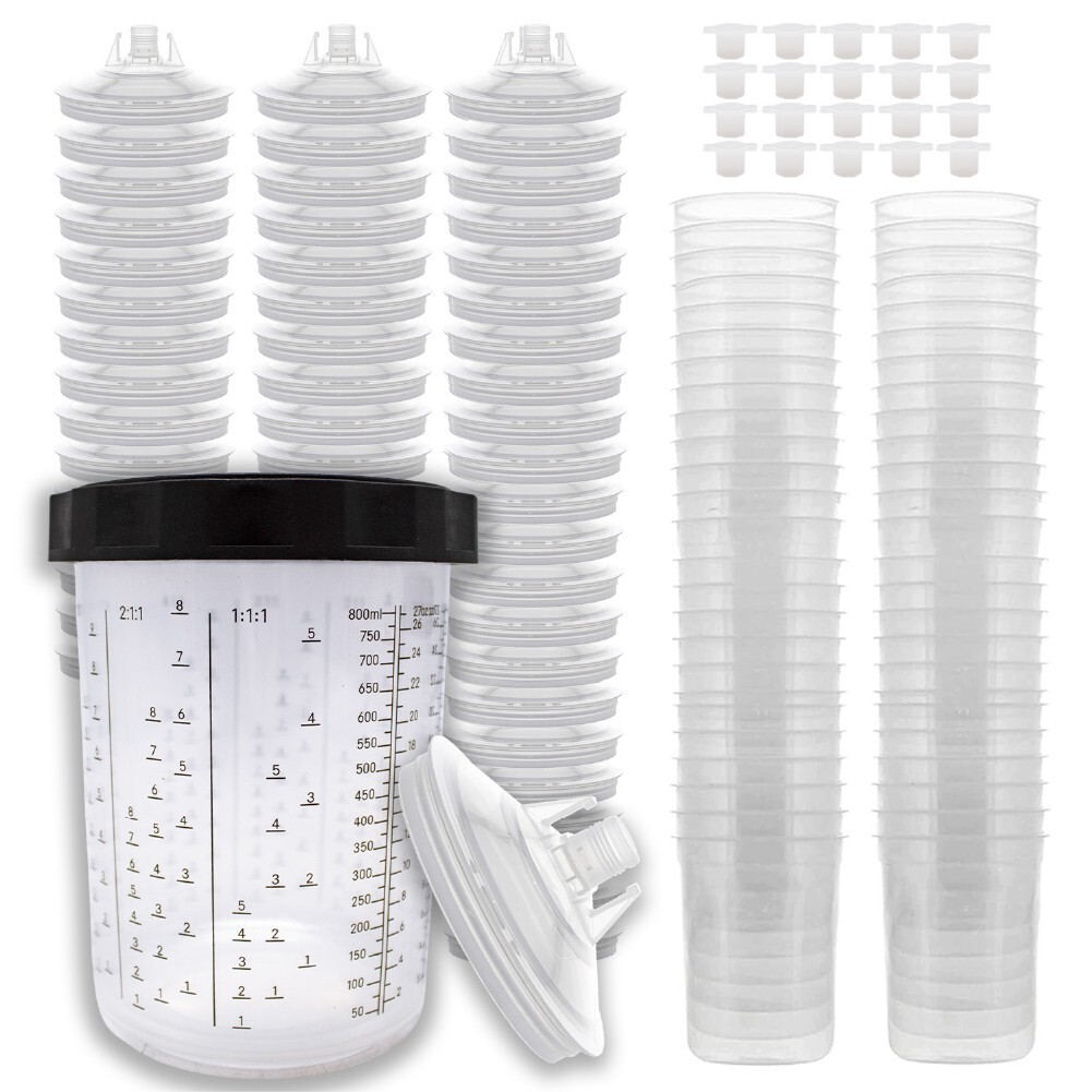 Disposable Paint Spray Cups System (125 Mic) - Size 800ML-27OZ - (25985)