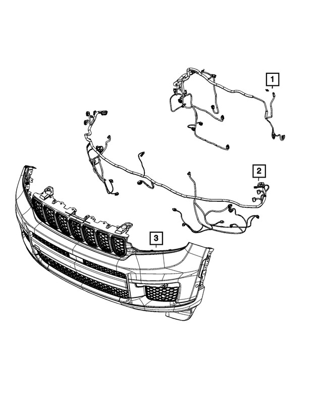 Genuine Mopar Front End Module Wiring 68526627AD