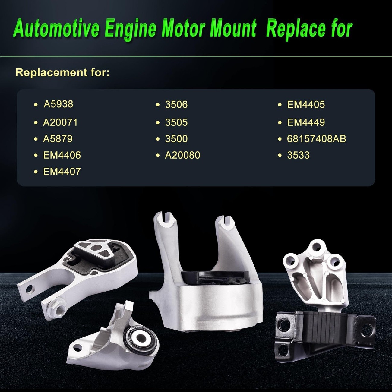 Engine Motor Mount Set for Ram Promaster 3.6L