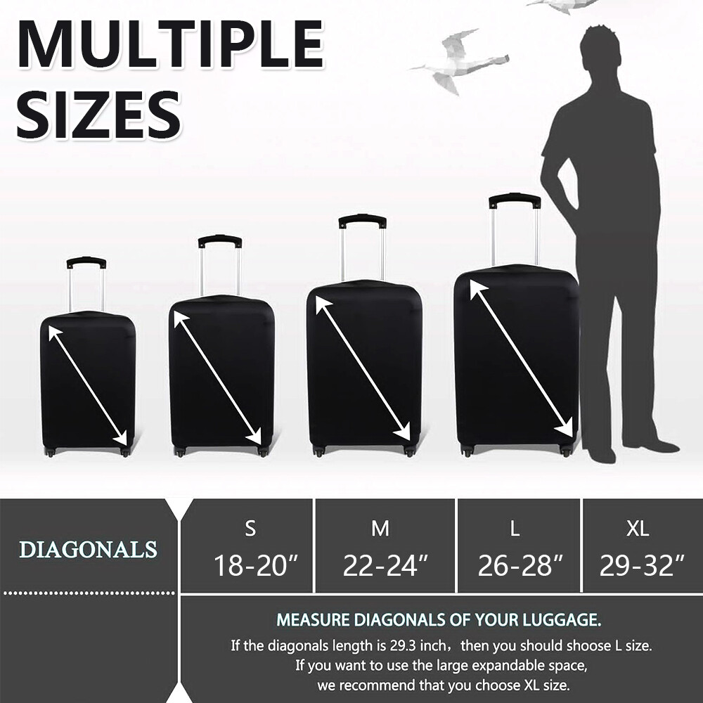 Anti Scratch Elastic Luggage Suitcase Protector Cover Suitcase Dust 18"-32”