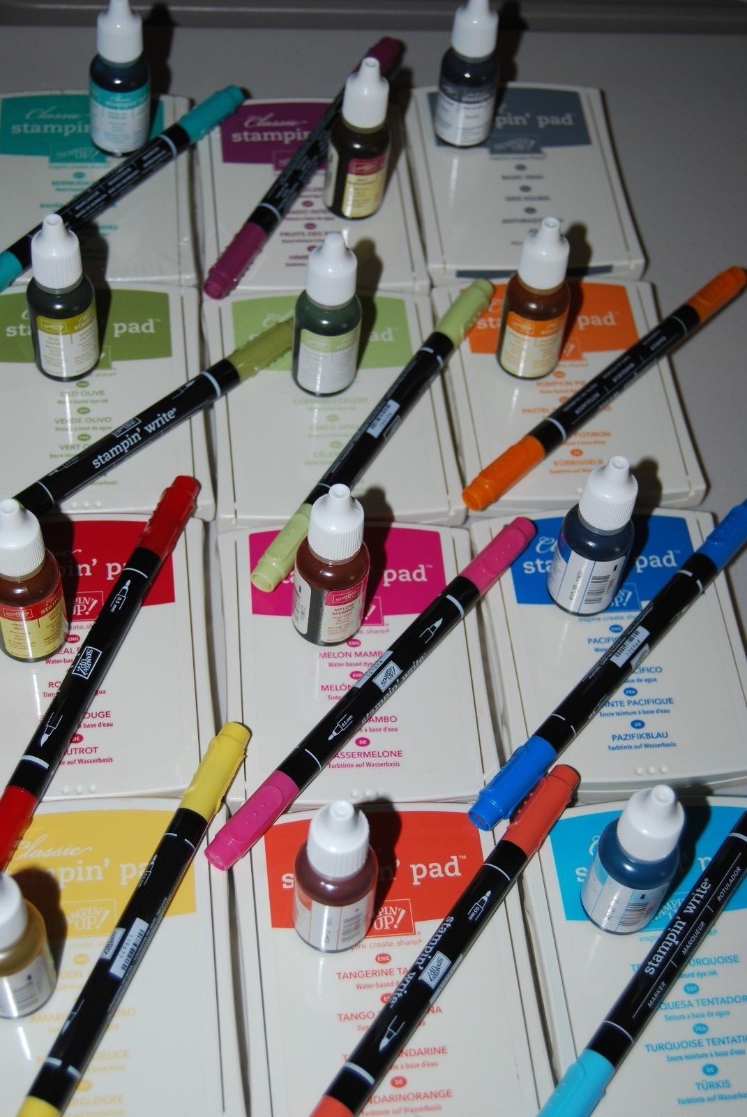 STAMPIN UP Classic Ink Linen Pads w/ Matching Ink Refills and Markers You Choose