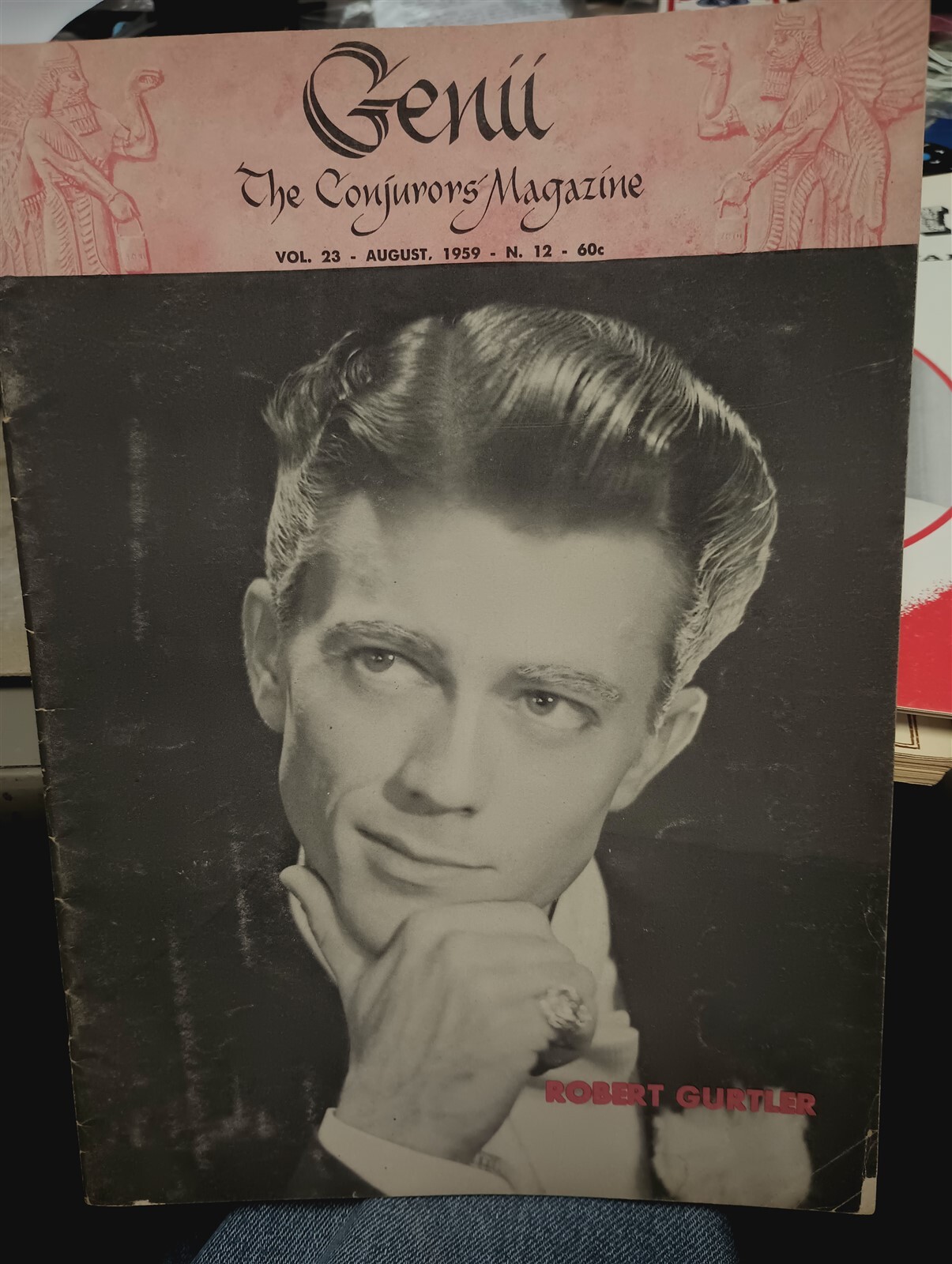 Andre Kole a.k.a. Robert Gurtler Genii Magazine Issue August 1959