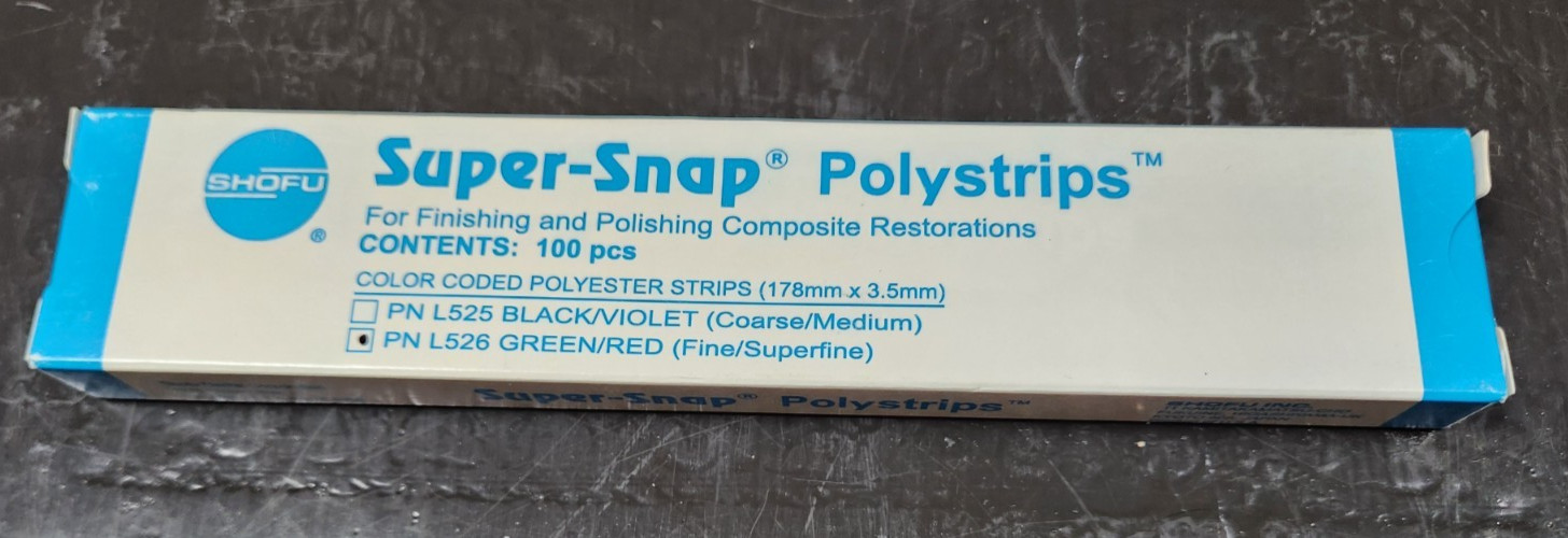 Super-Snap Polystrips Fine / Superfine Green / Red Refill 100/pcs  New L526
