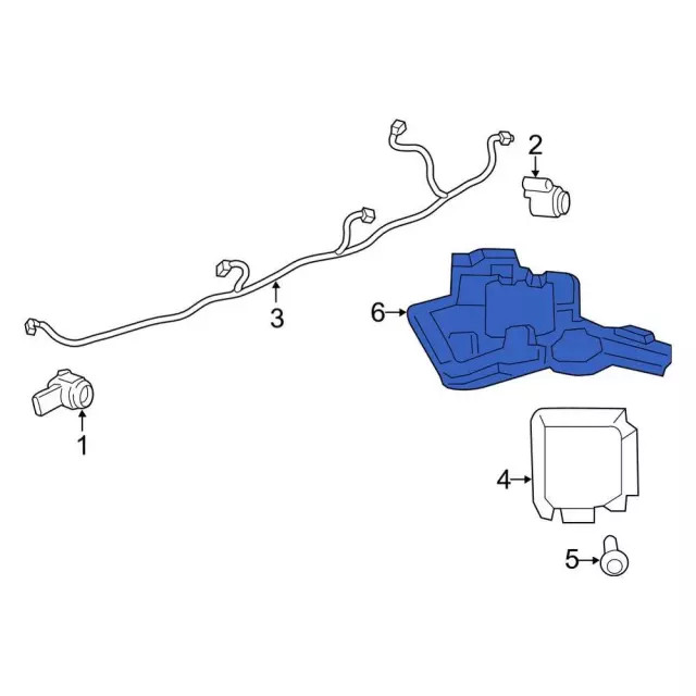 Genuine Ford Blind Spot Detection System Warning Sensor Bracket FT1Z-14D189-A