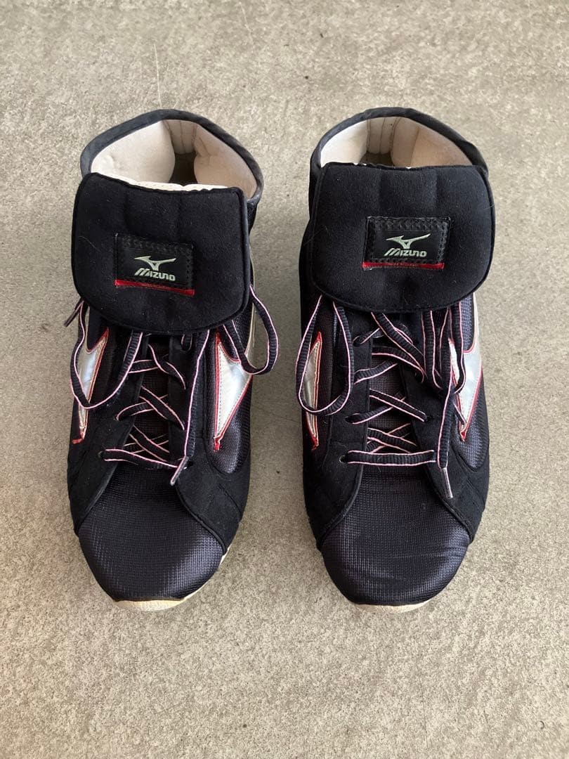 MIZUNO Boxing Shoes 21GA180003 EF-FOT US10 ( JP 28cm ) Black Silver Red Japan