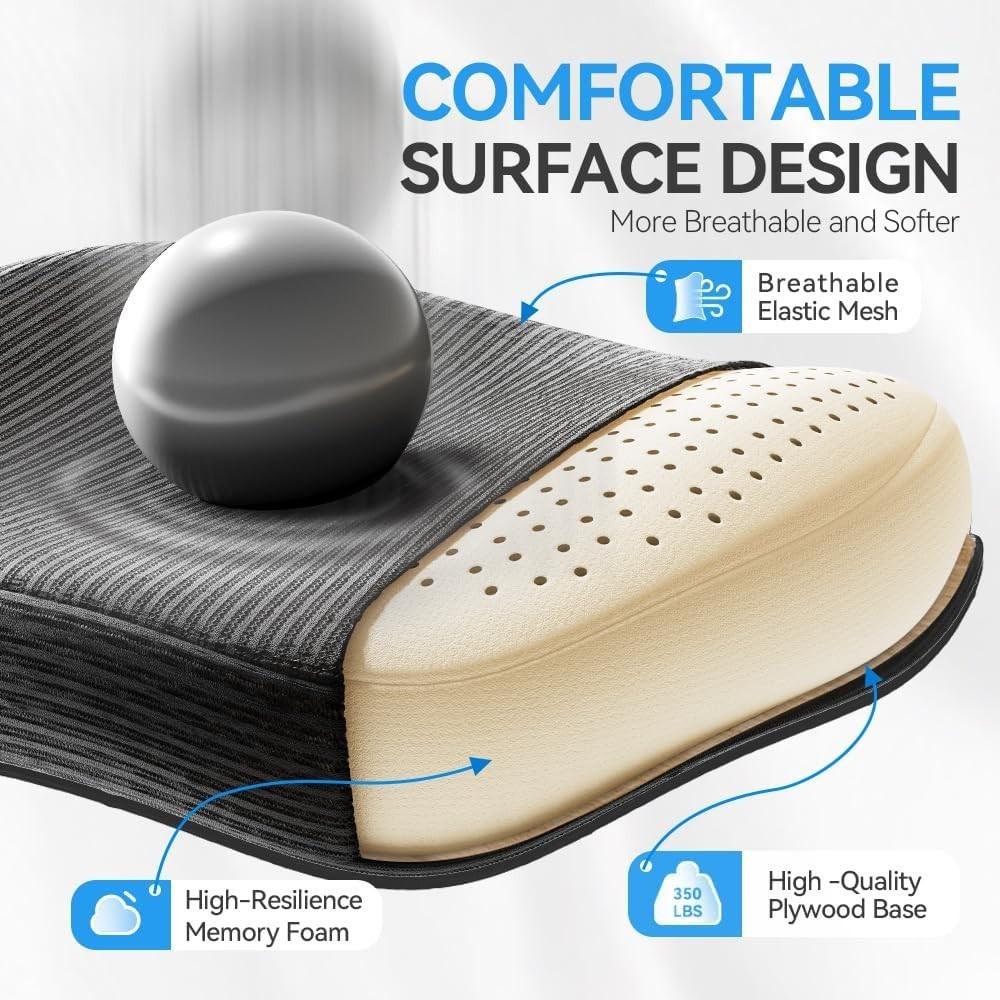 Ergonomic Office Chair with Headrest 3D, Mesh Office Desk Chair with Adjustab...