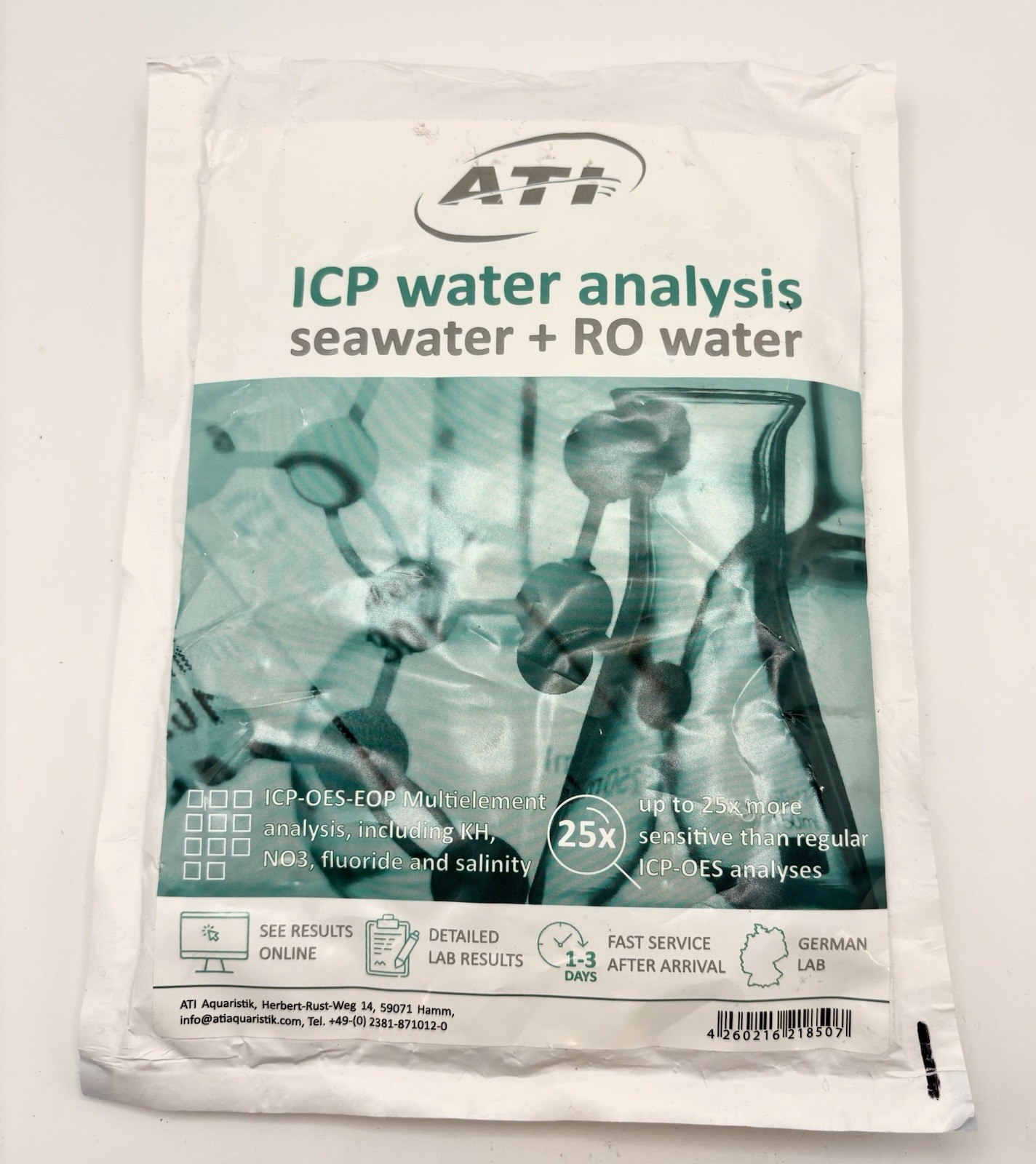 ATI ICP-OES-EOS Water Analysis Kit Seawater RO Water New & Sealed