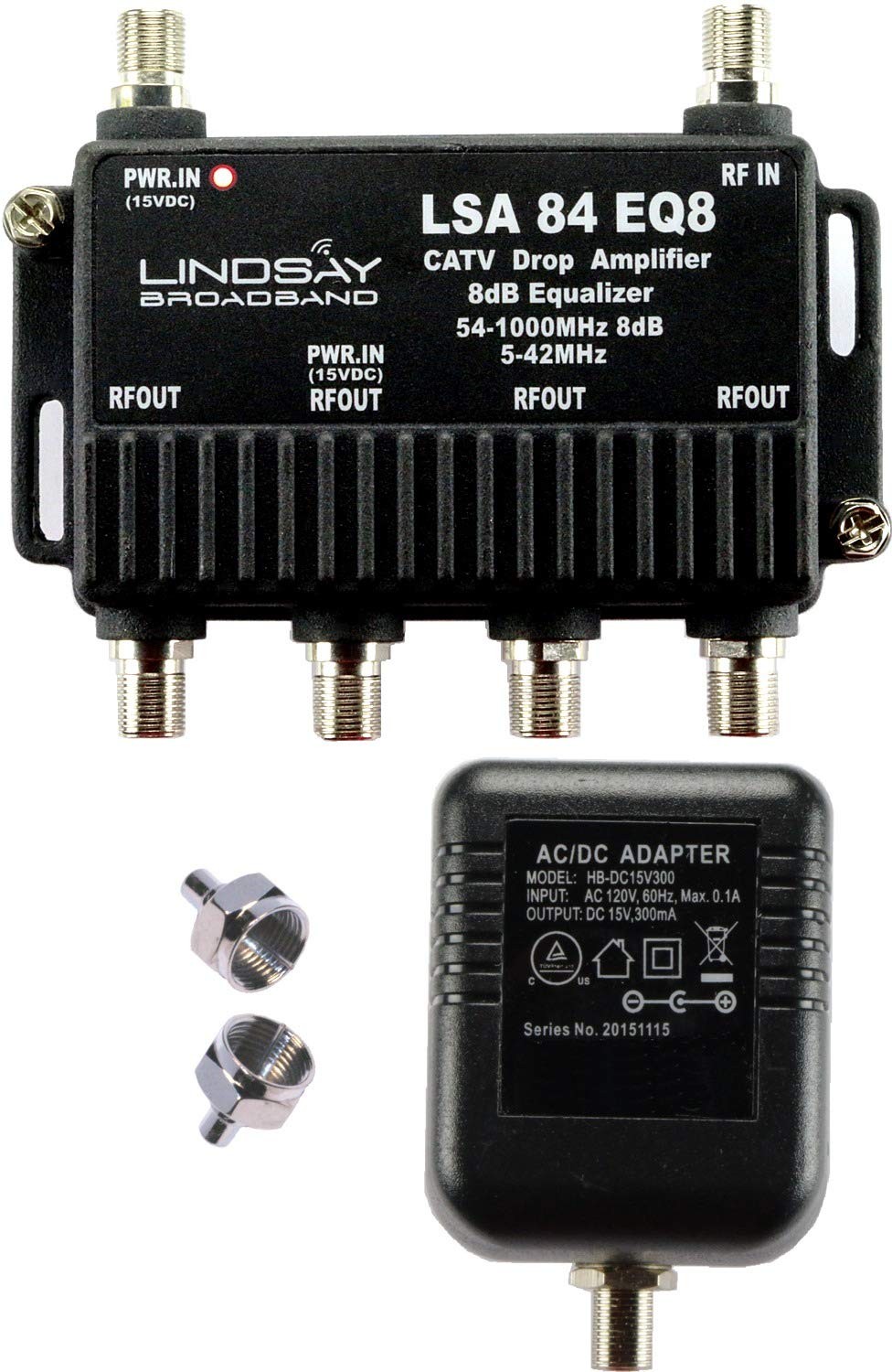 Reliable Cable 4-Port Cable TV/Antenna/HDTV/Internet Digital Signal Amplifier...