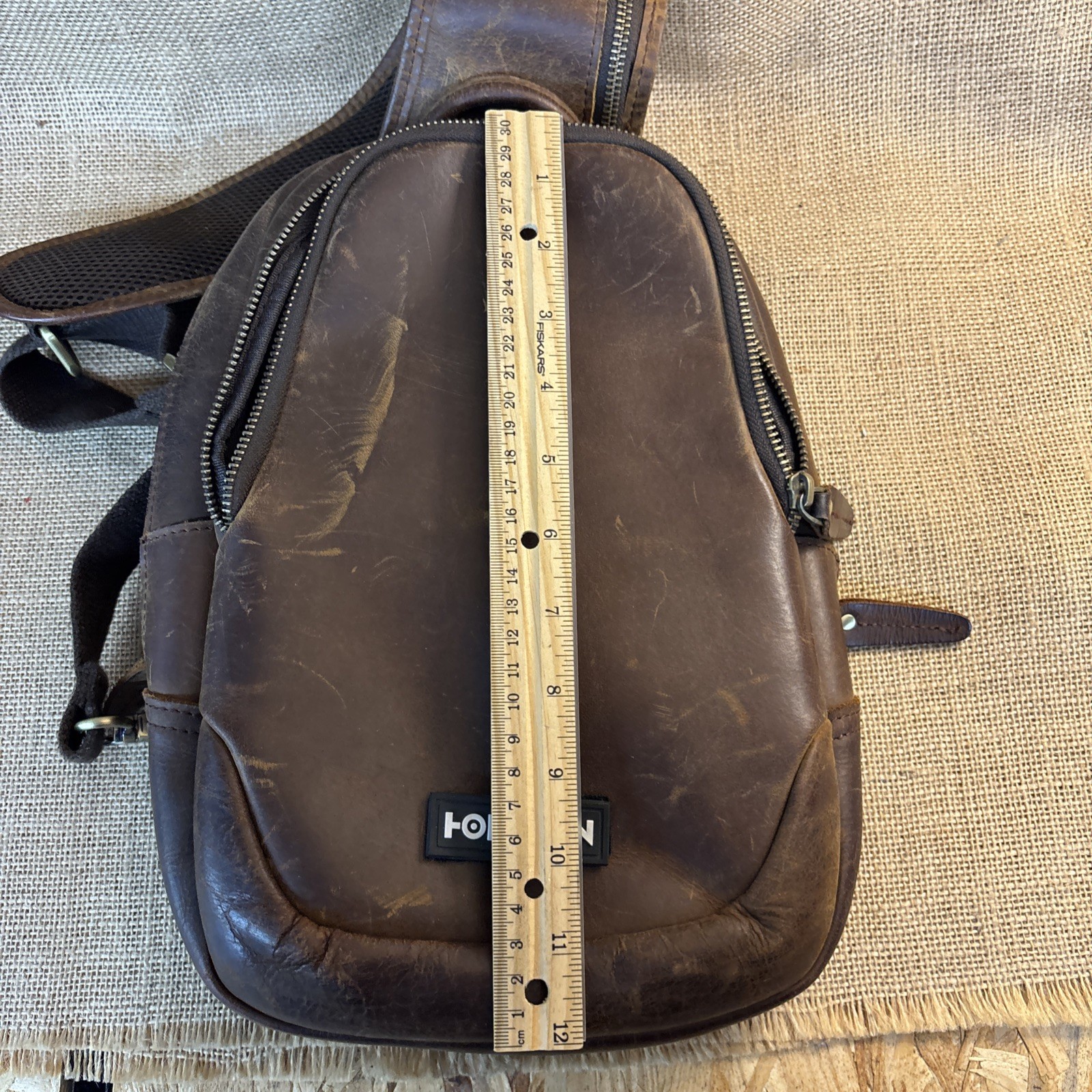 Holosun Leather Bag Padded Backpack Sling Bag Rare