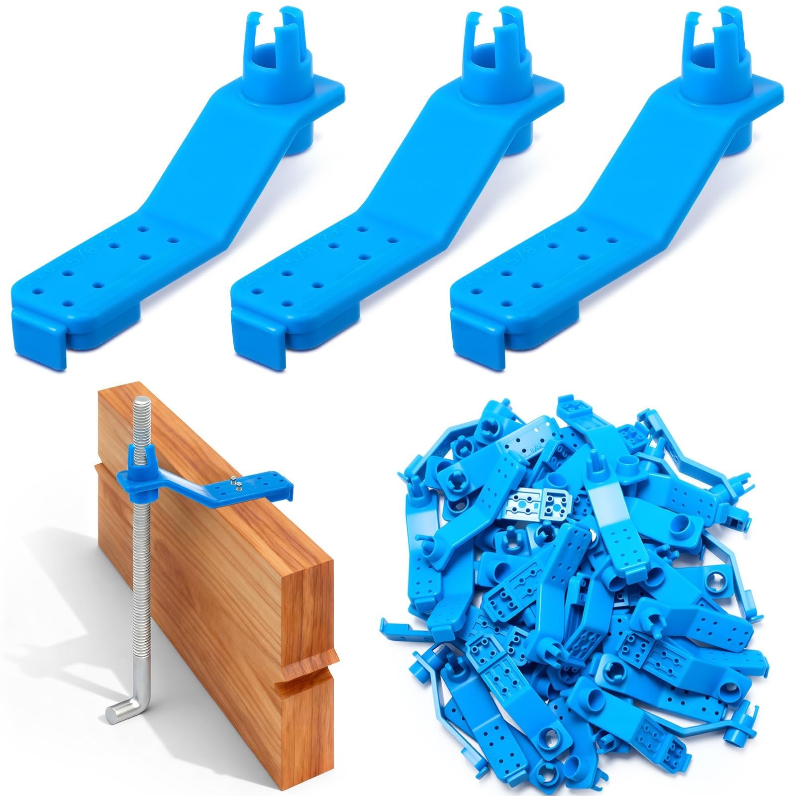 60 Pcs Anchor Bolt Holder 5/8'' Handle Saver, Accurate and Clean Installation...