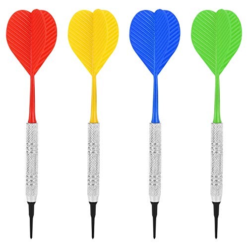 12 Pack Soft Tip Darts, Bar Dart, Plastic Tip Darts Set, Attach Extra 100
