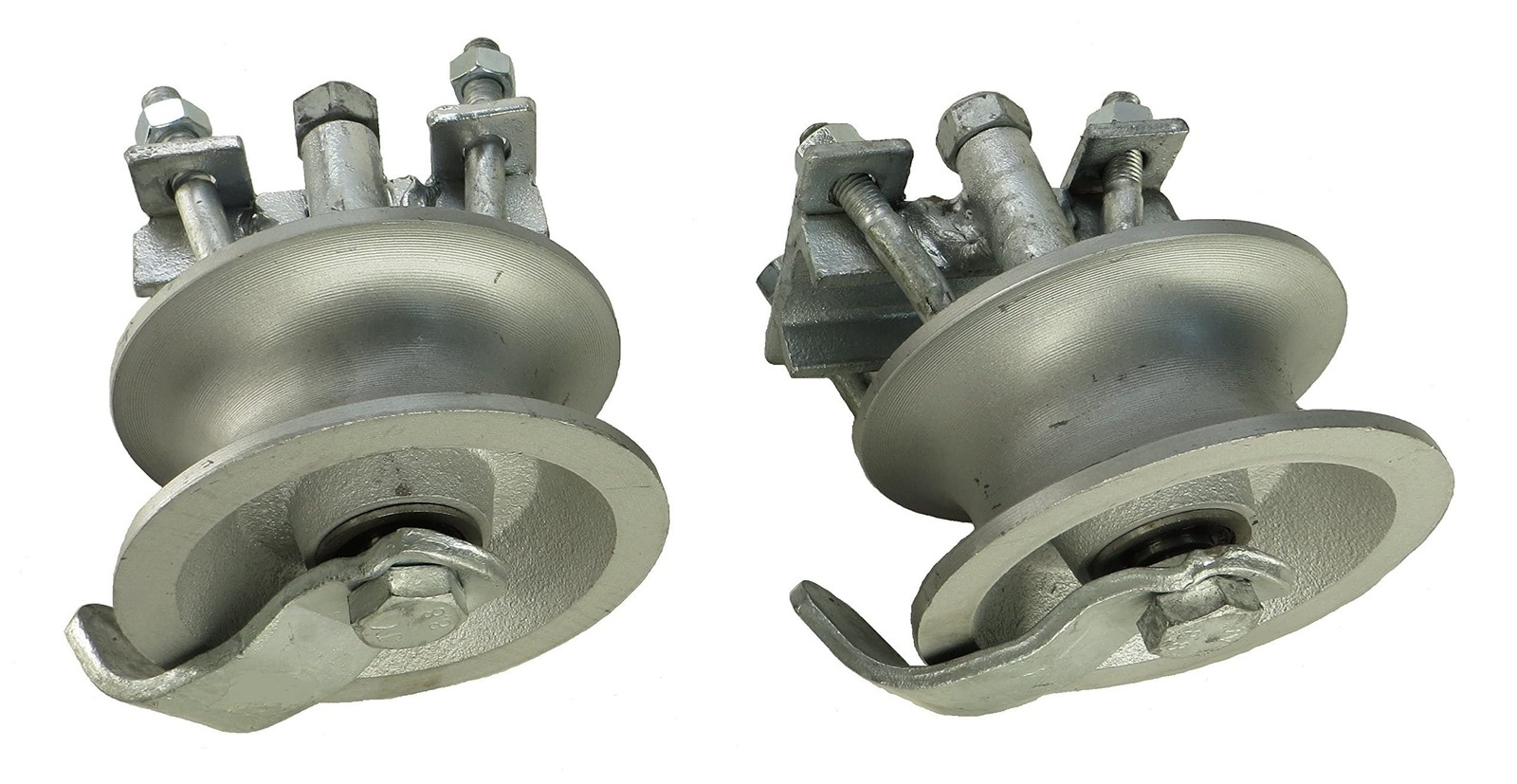 Sourdough Gate Hardware Rear Pipe Track Wheels for Chain 1 5/8 inches, Silver