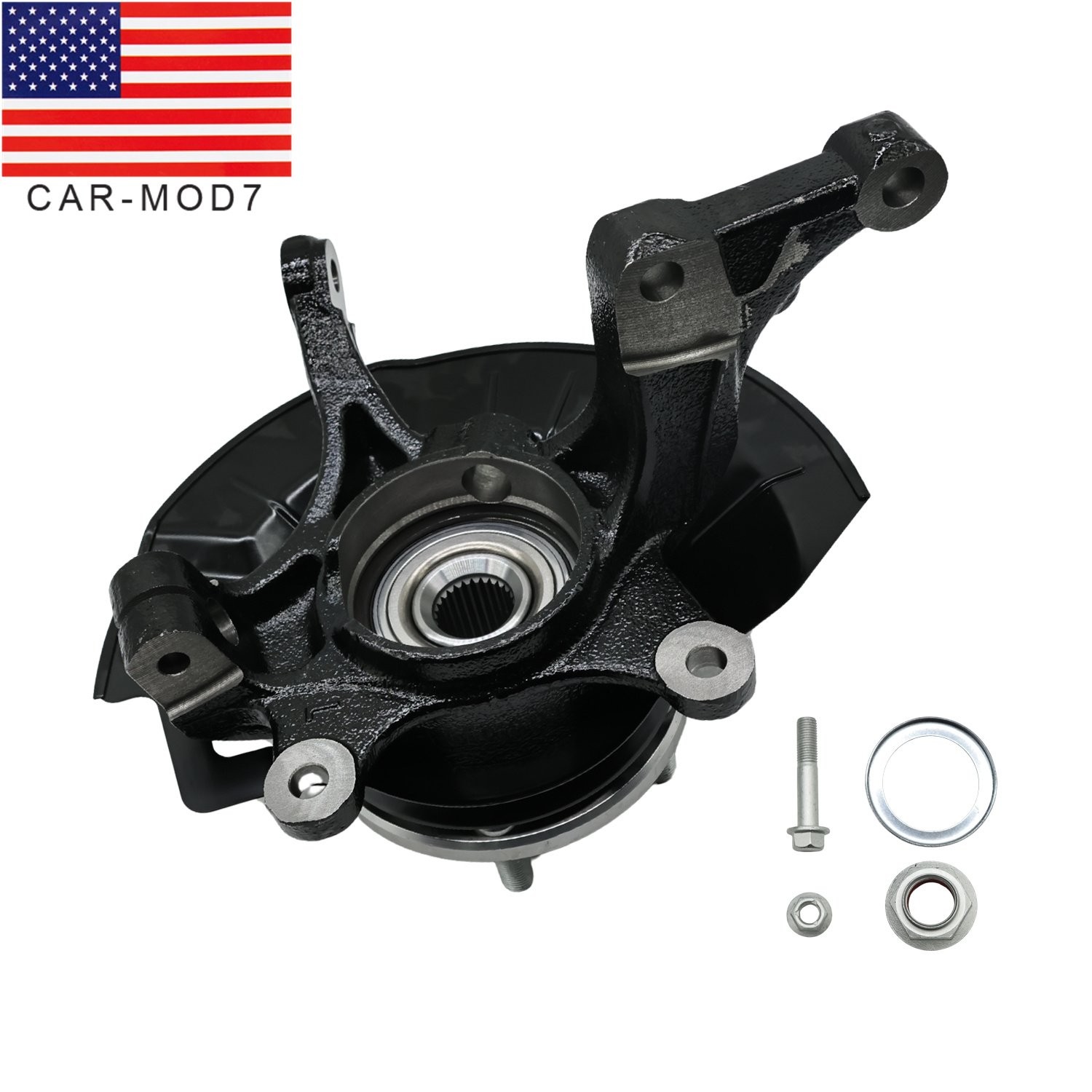 Front Left Steering Knuckle & Wheel Bearing Hub For Kia Soul 2014-2016 686-365