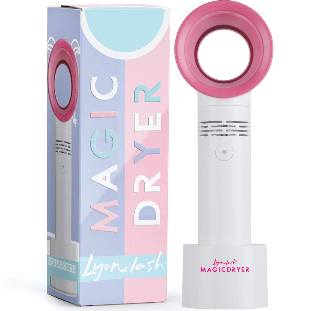 Lyon Lash Magic Fan Bladeless Portable Eyelash Extension Dryer 3 Speeds USB
