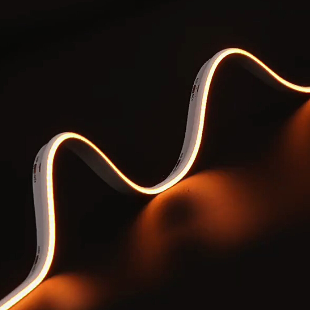 FCCT Side Emitting Thin Light COB LED Strip 2700K to 6000K Linear Dimmable DC24V