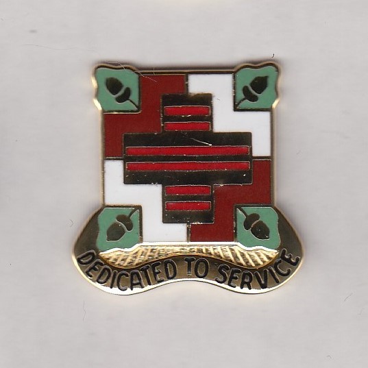 US ARMY MEDDAC FORT BELVIOR, VA. crest DUI badge c/b G-23
