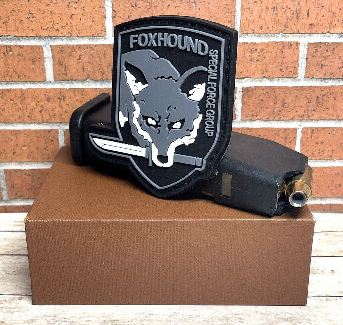 Foxhound PVC Patch, Tactical Morale Metal Gear Solid Patch, Fox Hound Gun Patch