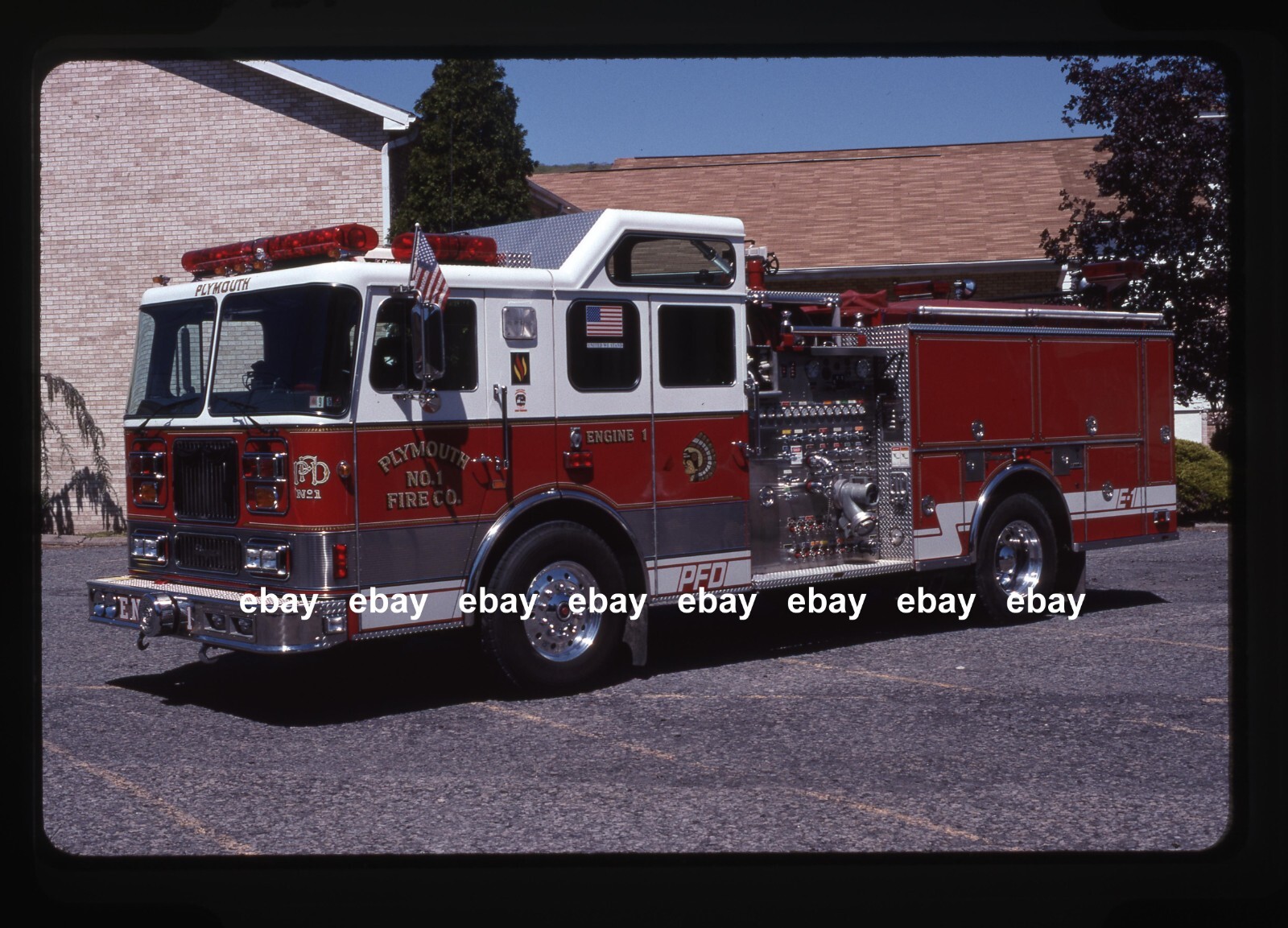 Plymouth PA E1 1995 Seagrave pumper Fire Apparatus Slide