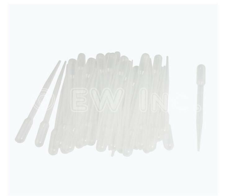 200 pc - 3ml Durable Dropper Transfer Graduated Pipettes Disposable Plastic 100