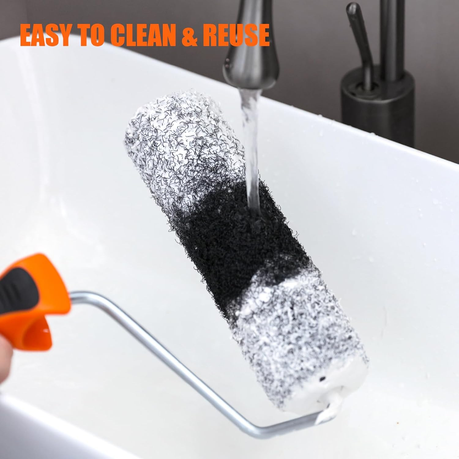 2pcs 9" Drywall Compound Roller Covers, Shed-Resistant Drywall Mud Roller, Putty