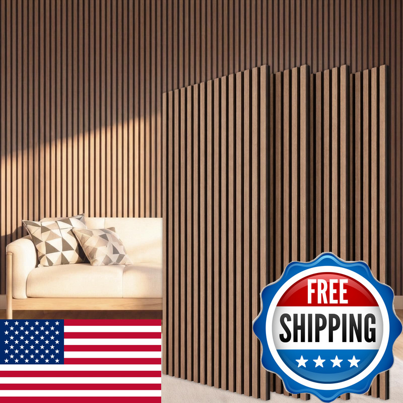 Tonor Wood Slatwall Panels 4 Pack 47.2 X 23.6/ 120 X60Cm31Ft Acoustic Wall