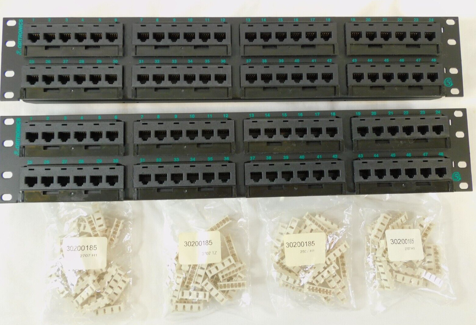 Ortronics PHD5E6U48 Clarity 48-Port CAT5e Panel 6-port Modules -- QUANTITY OF 2