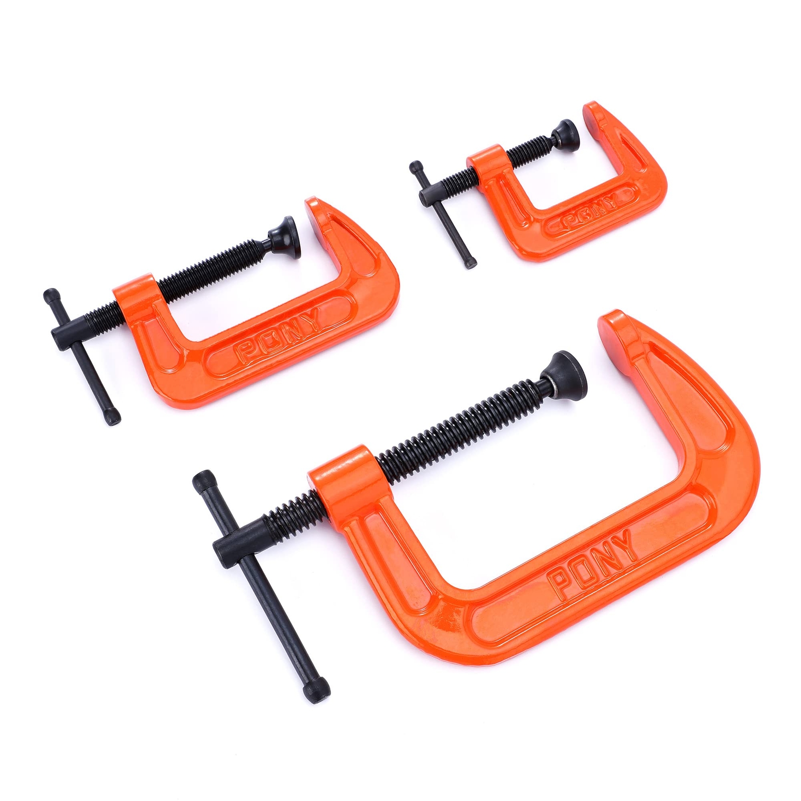 Malleable Iron Cclamp Set 3piece 1" 2" 3"