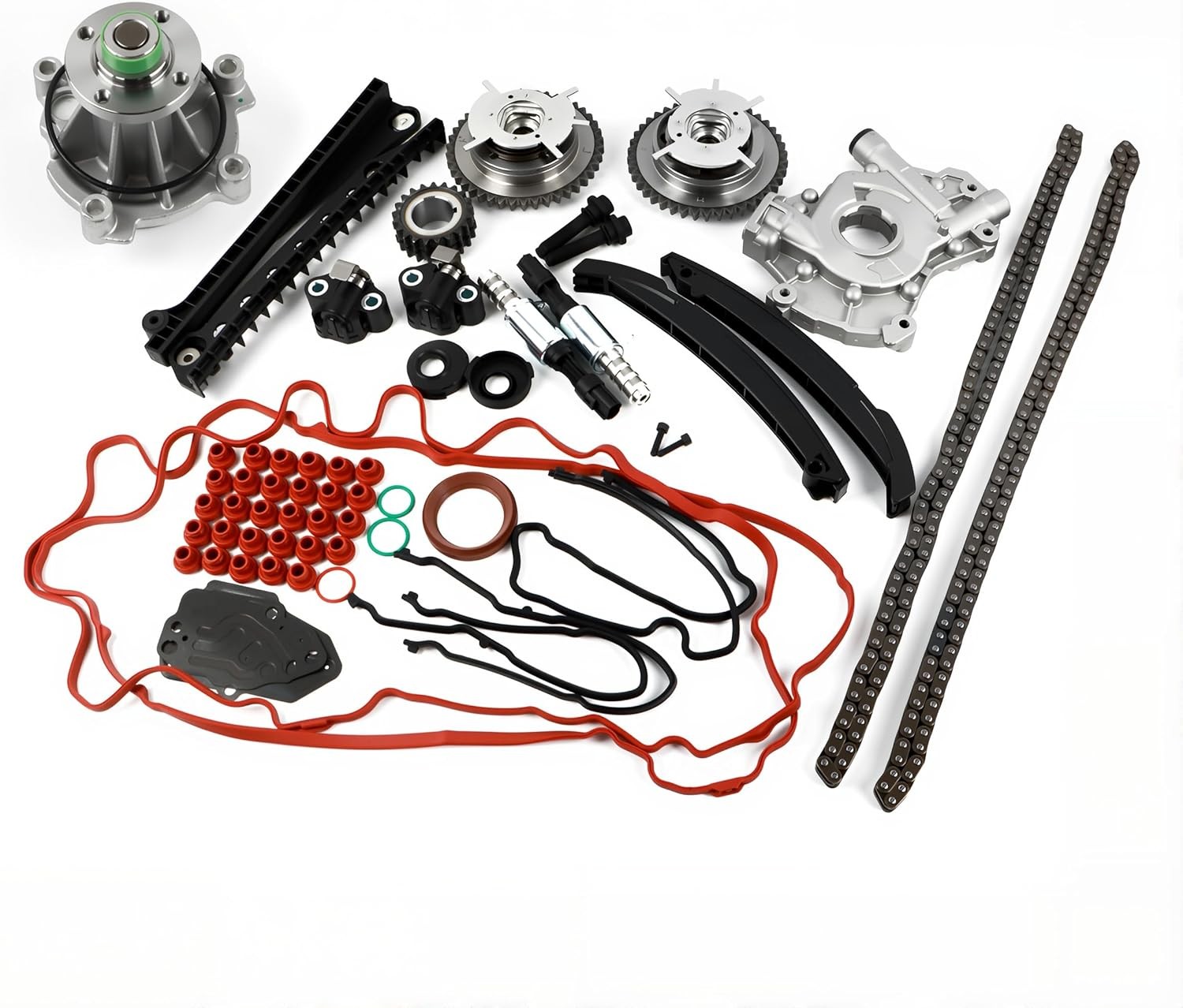 Engine Timing Chain Kit Oil for F150, 2004-2009 5.4L Water Pump Sprockets