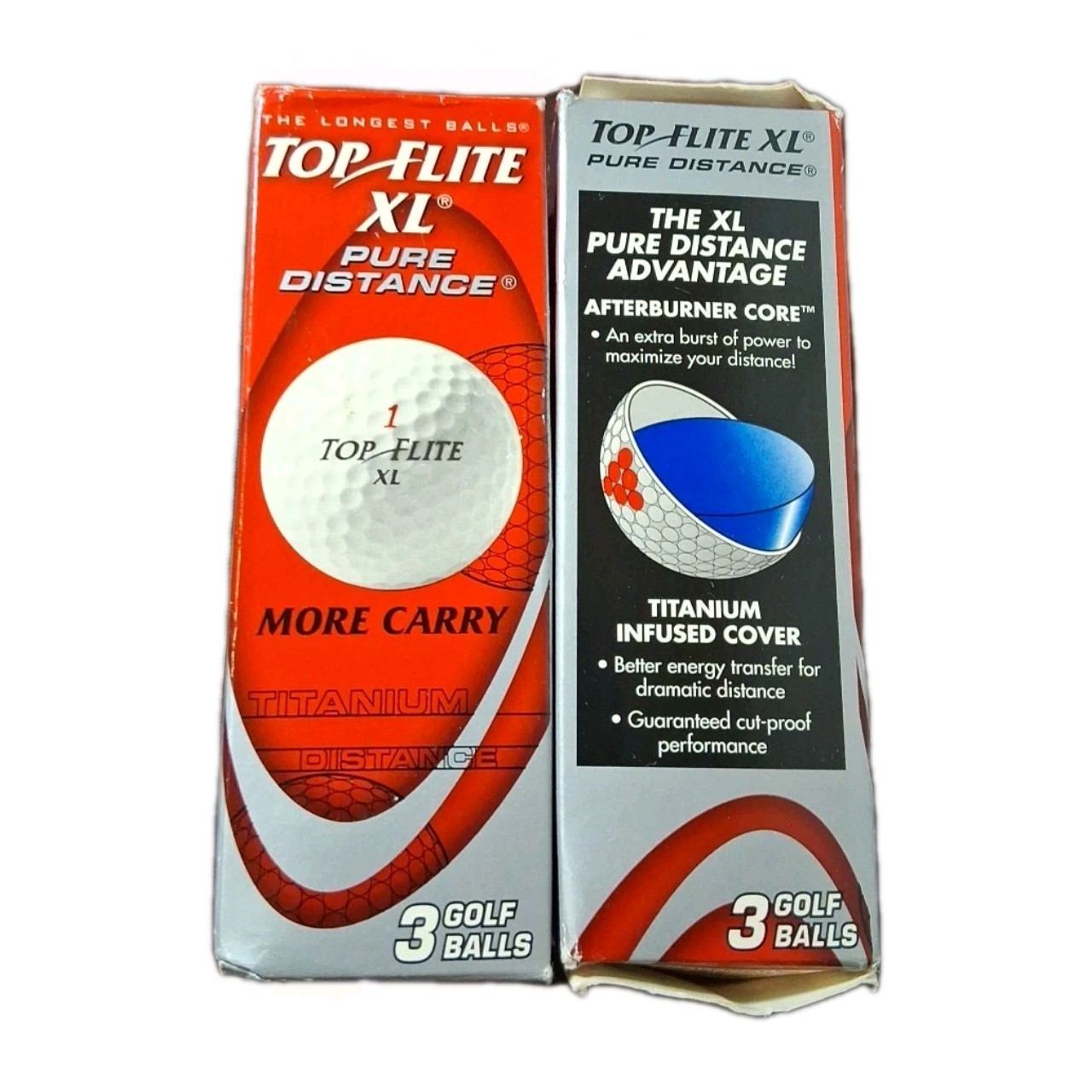 Top Flite XL Pure Distance/More Carry Golf Balls – Brand New -2 Sleeves/6 Balls