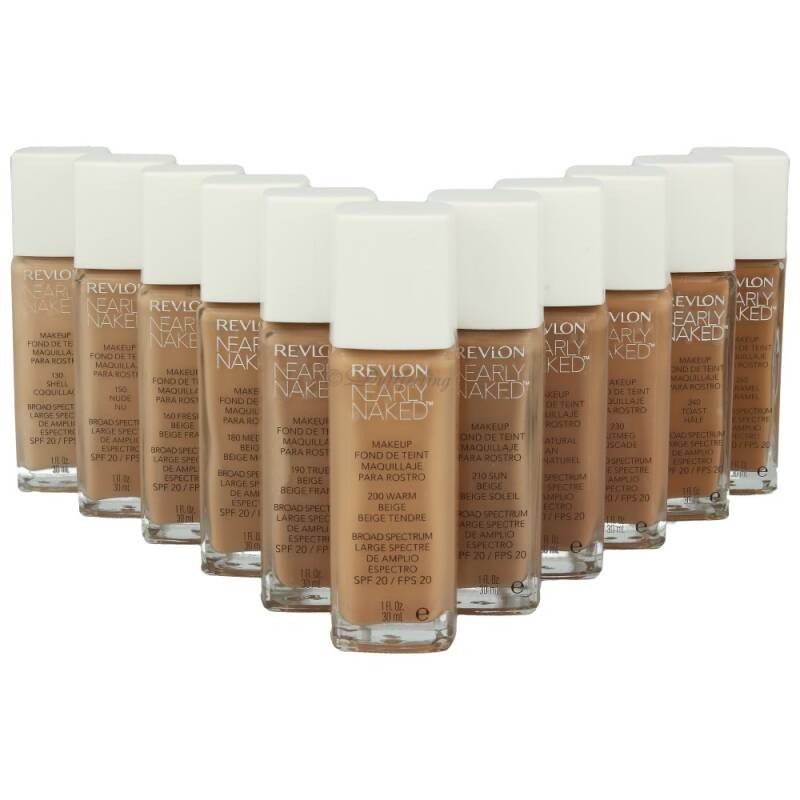 BUY 2 GET 1 FREE (Add 3 To Cart) Revlon Nearly Naked Foundation (CHOOSE) SPF