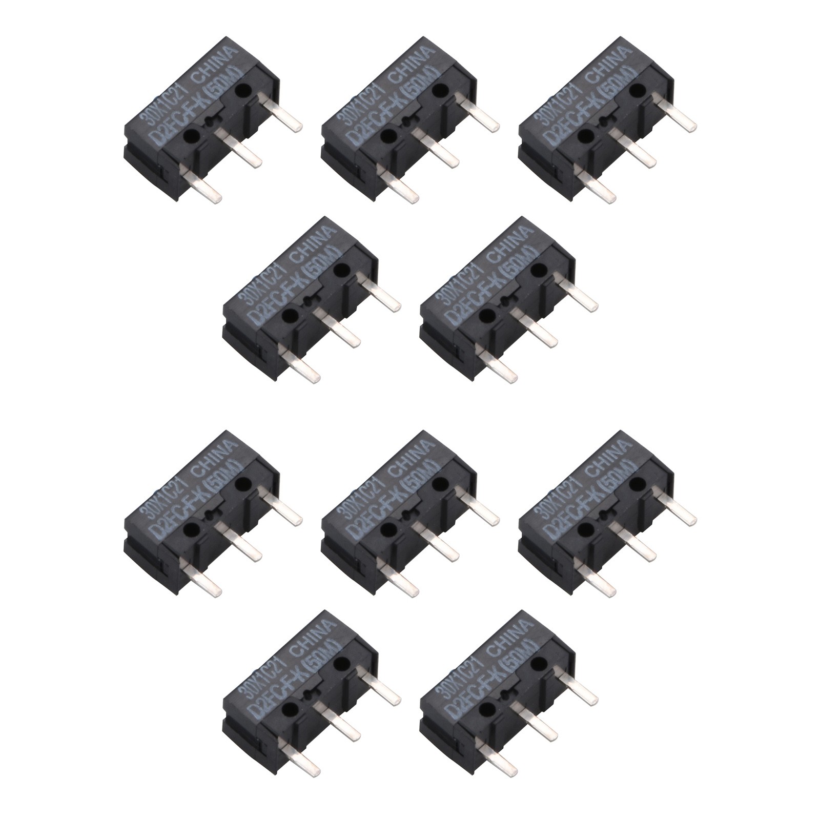 10Pack Original Genuine Micro Switch For Omron D2FC-F-K(50m) D2FC-F-K Mouse d