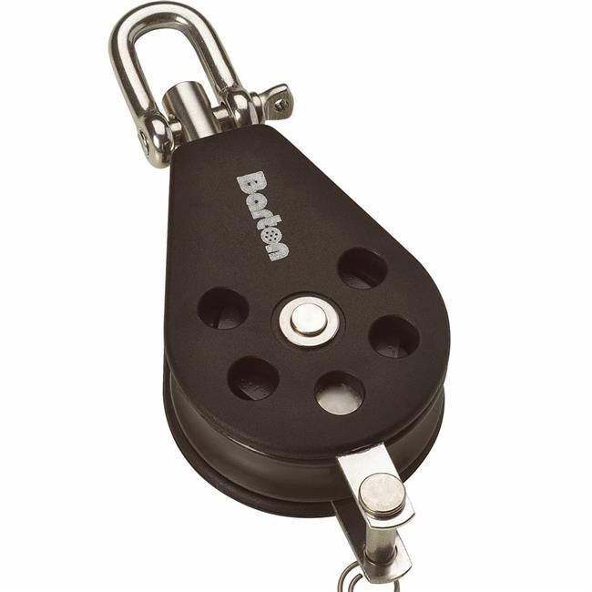 30 mm Plain Bearing Pulley Block Single Swivel Becket - Size 1 #N01131