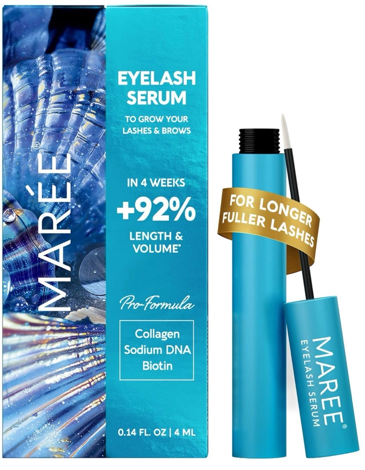 MAREE Eyelash Serum to Grow Lashes & Brows - Eye Lash Serum for Eyelash Growth w